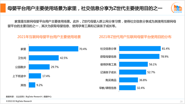 2021年度中国互联网母婴市场研讨报告