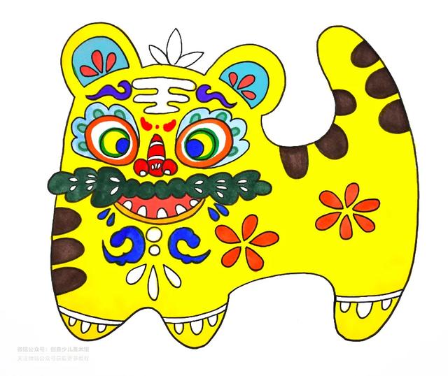 儿童画教程｜中国传统官方工艺品《平安吉祥的布山君》