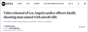 执法视频公开：美国19岁少年手持仿真玩具枪时被警察枪杀