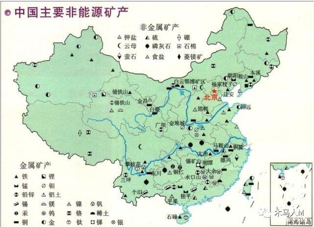 中国七大矿产之都：黄金、镍矿、钨矿、锡矿等占有重要的职位
