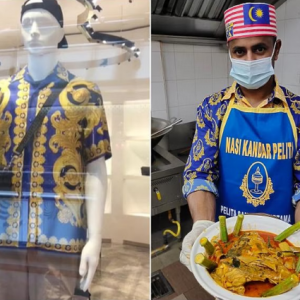 范思哲1100欧元衬衣和马来西亚餐厅制服“撞衫”，对比视频火了