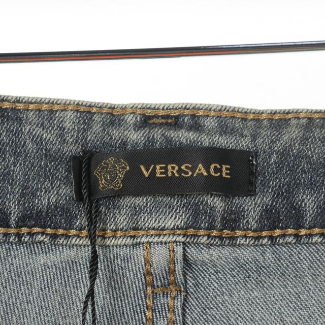 Versace/范思哲 背先人像刺绣牛仔长裤