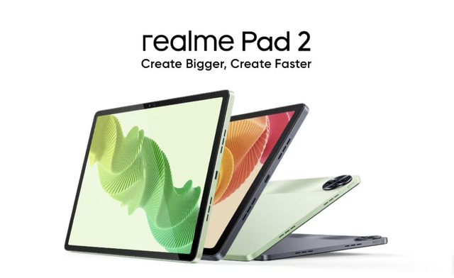 realme Pad 2平板电脑Wi-Fi版外洋推出：2K屏、Helio G99