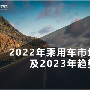 2022年乘用车市场总结及2023年趋势报告